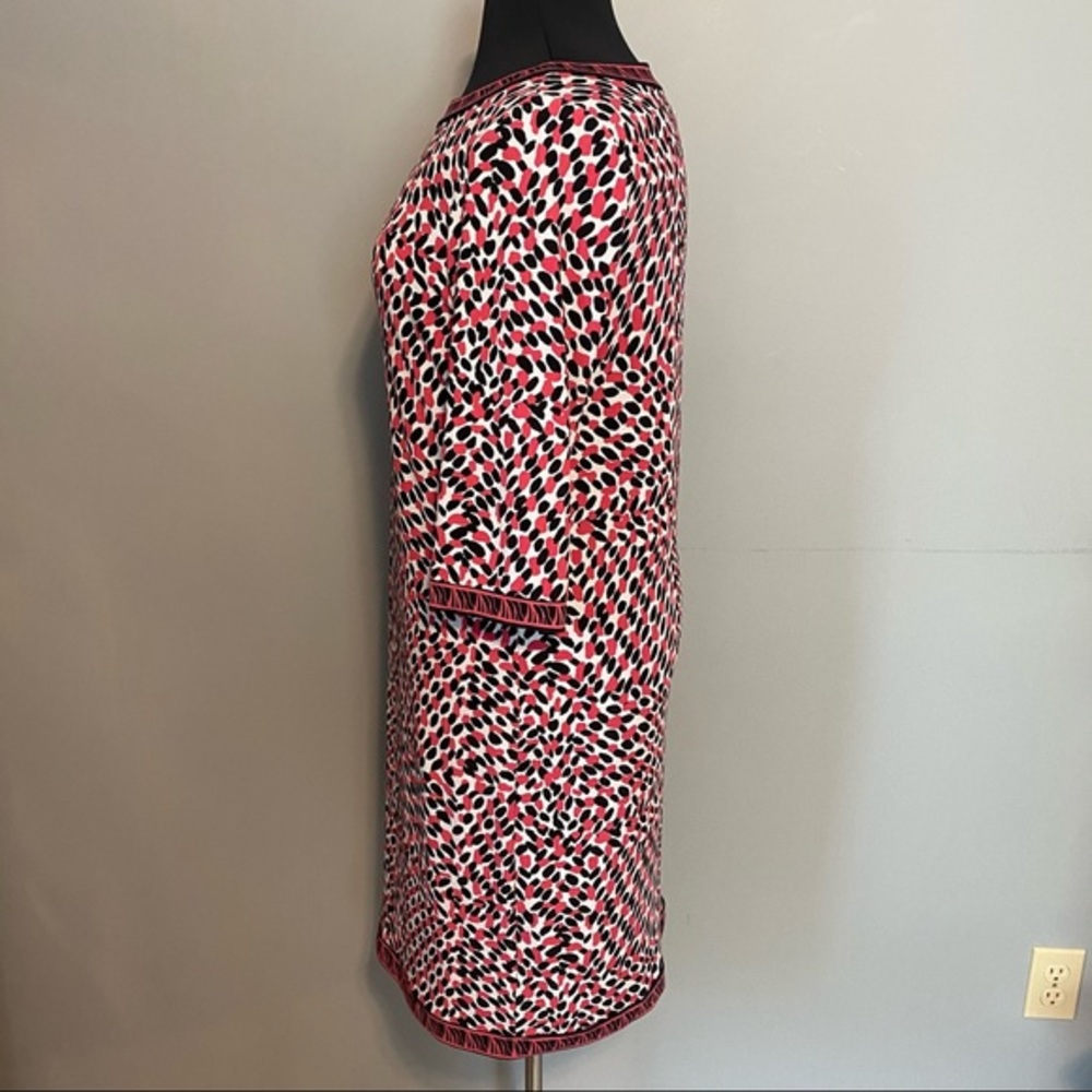 DANA BUCHMAN geo print long sleeve sheath dress - Picture 4 of 6